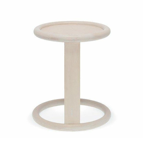 Stolik kawowy Likewise okrągły drewniany nowoczesny do salonu personalizowany Fameg 43,5 cm