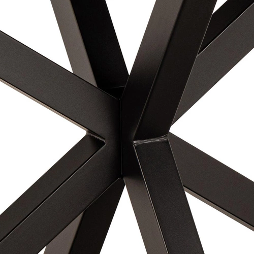 Stół do jadalni Heaven 160x90 cm nowoczesny brązowy ceramika na czarnych nogach Actona