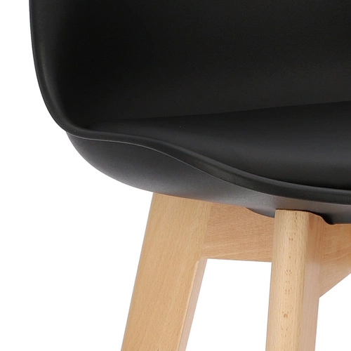 Stołek barowy Norden wood high czarny