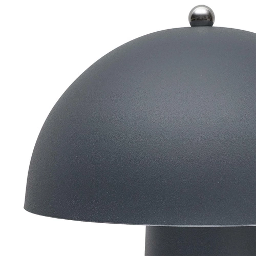 Nowoczesna lampka nocna Mushroom czarna do sypialni i biura Intesi minimalistyczna 32 cm