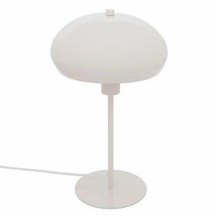 Lampa stołowa Savio biała nowoczesna do sypialni i salonu Atmosphera metalowa 38 cm
