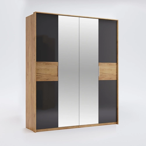 Łóżko tapicerowane Matle 160x200 z szufladami skandynawskie szare do sypialni