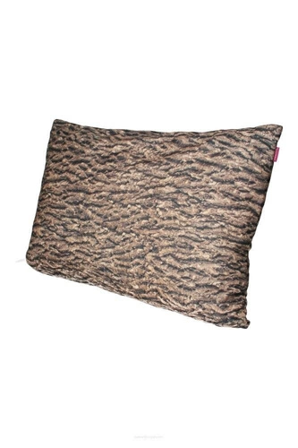 Poduszka dekoracyjna welurowa Robina antyalergiczna do salonu i sypialni brązowa 60x40