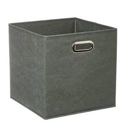 Pudełko do regału 31x31cm gładkie khaki