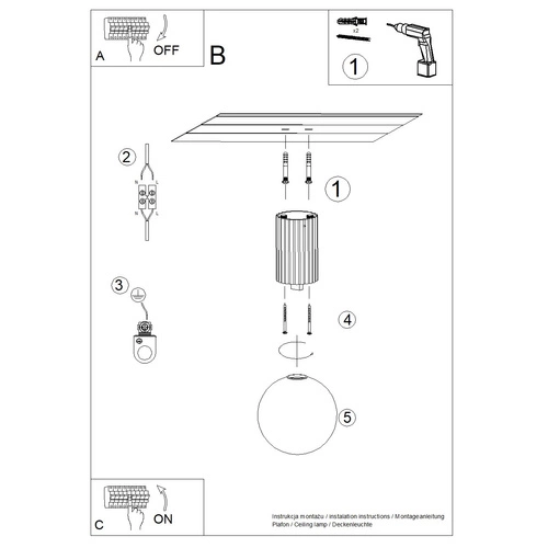 Plafon sufitowy HALO ultramaryna IP44 nowoczesny szklano-aluminiowy okrągły do łazienki