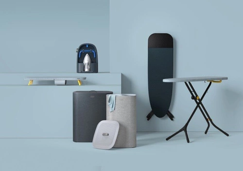 Joseph Joseph Tota nowoczesny kosz na pranie 60l dwukomorowy do łazienki szary