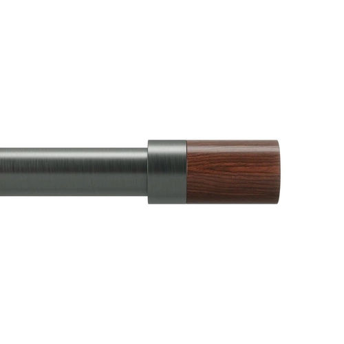 Karnisz Blok 183-365cm czarny mat