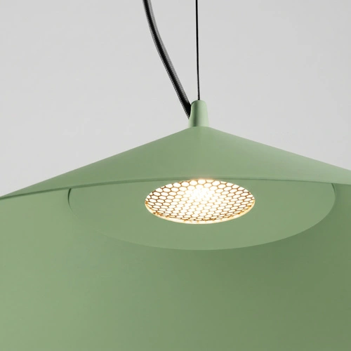 Lampa wisząca LED FINT szałwiowa regulowana do salonu 50 cm
