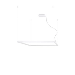 Żyrandol LED Nelya L biały nowoczesny do salonu 110 cm industrialny Thoro