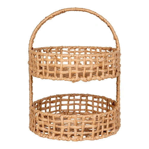 Organizer Anadia kosz dekoracyjny boho z uchwytem z papieru do salonu 39 cm