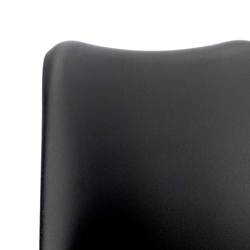 Krzesło do jadalni Eris Actona czarne z tworzywa sztucznego nowoczesne łatwe w czyszczeniu