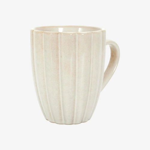 Kubek ceramiczny Vlora 300ml beżowy do kawy i herbaty nowoczesny Intesi