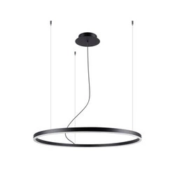 Żyrandol ODA 80 nowoczesny czarny LED z regulacją do salonu i jadalni 80 cm