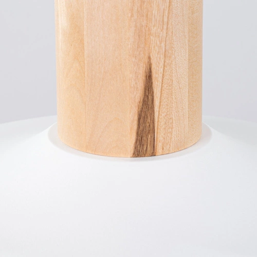 Lampa wisząca INDY biała skandynawska stalowa do salonu i jadalni nad stół 38 cm