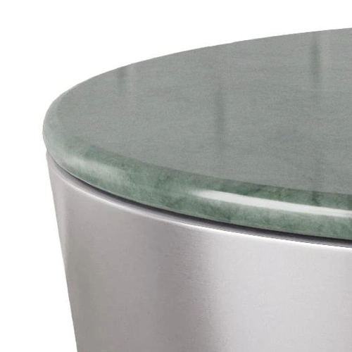 Stolik kawowy Cangas 80 cm okrągły marmurowy zielony nowoczesny Actona