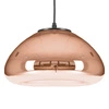 Lampa wisząca Victory Glow M szklana miedziana 30 cm do salonu i jadalni regulowana