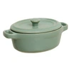 Ceramiczne naczynie do zapiekania owalne zielone 5five simply smart do lasagne 14,7 cm