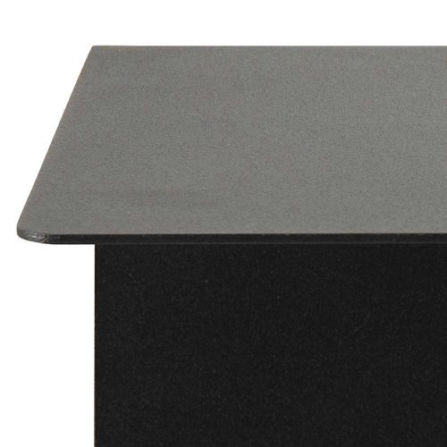 Półka ścienna na książki Joliet S czarna metalowa nowoczesna do salonu Actona 35 cm