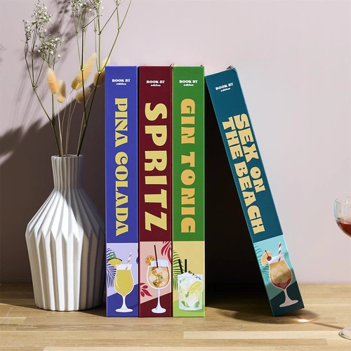 Intesi pudełko ozdobne książka Sex on the Beach morska dekoracyjne kartonowe do salonu