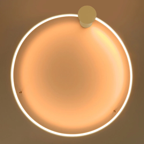 Plafon sufitowy RIO 55 nowoczesny złoty LED 3000K do salonu i sypialni Thoro