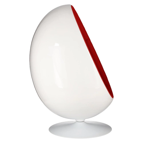 Fotel jajo Ovalia Chair inspirowany Ball Chair nowoczesny obrotowy do salonu biura wełna