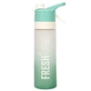 Bidon na wodę Intesi Fresh&Fun zielony nowoczesny polipropylenowy do pracy i na trening