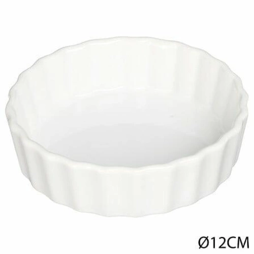 Forma do tartaletek ceramiczna 12,5 cm biała