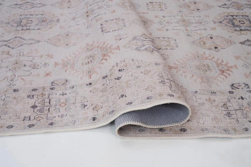 Dywan nowoczesny do salonu Aman 200x300 beżowy łatwoczyszczący antypoślizgowy Carpet Decor