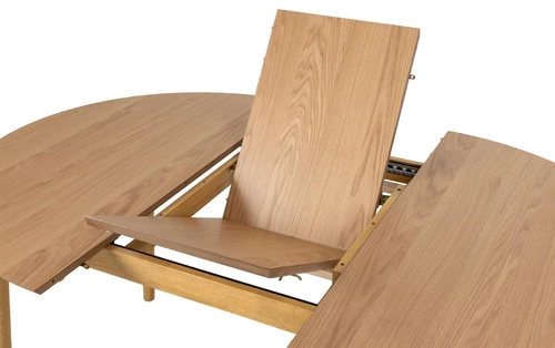 Stół okrągły rozkładany Montreux dąb naturalny 115-154 cm do jadalni nowoczesny Actona