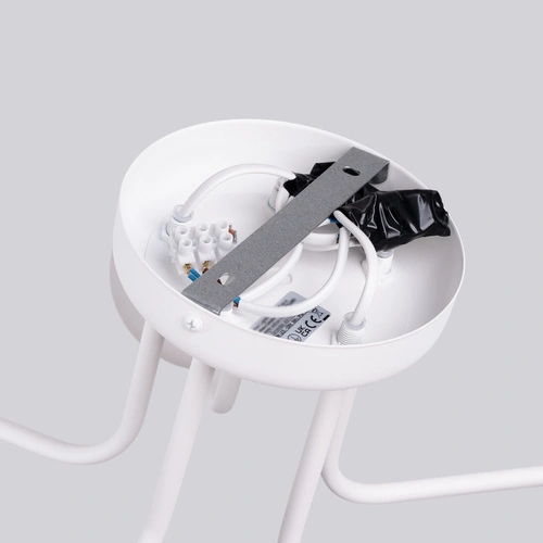 Żyrandol do salonu ASTRAL 5 biały minimalistyczny szklane kule nowoczesny Sollux Lighting