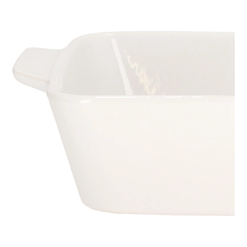 Ceramiczne naczynie do zapiekania Mazzoni 37 cm białe prostokątne z rączkami do lasagne Intesi