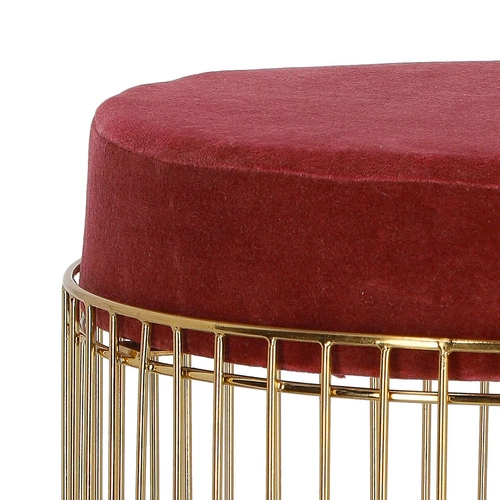 Pufa Intesi Cherrys Velvet bordowa