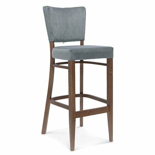 Hoker drewniany tapicerowany Tulip.1 FAMEG do kuchni i jadalni personalizowany z oparciem