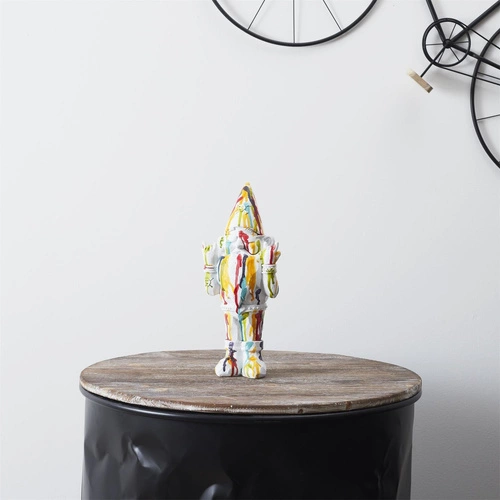 Figurka dekoracyjna Gnom Rock Intesi nowoczesna do ogrodu lub salonu 33 cm na prezent