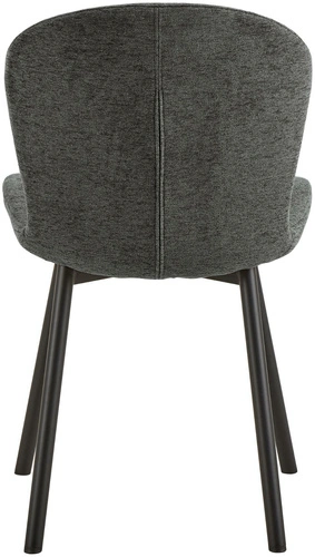Krzesło Esra ciemnoszare tapicerowane do jadalni i salonu nowoczesne
