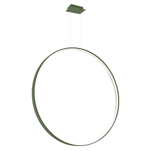 Lampa wisząca LED RIO 110 zielona oliwka nowoczesna regulowana do salonu nad stół