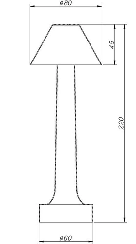 Lampka nocna LED TAVOLO B Step into Design nowoczesna dotykowa miedziana do sypialni 22 cm