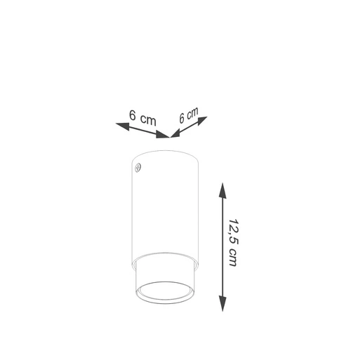 Plafon sufitowy NERO 12,5 czarny złoty nowoczesny do salonu i sypialni SOLLUX
