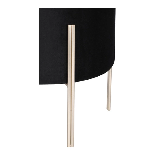 Pufa Living Velvet czarna Outlet