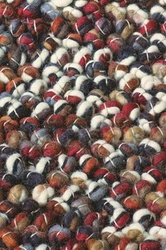 Dywan wełniany do salonu Marble bordowy 200x300 ręcznie tkany retro krótki włos CARPETS & MORE