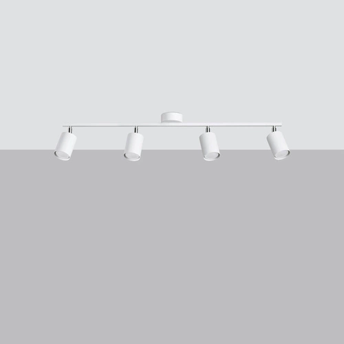Plafon sufitowy LEMMI 4L biały nowoczesny metalowy z regulacją do salonu i kuchni