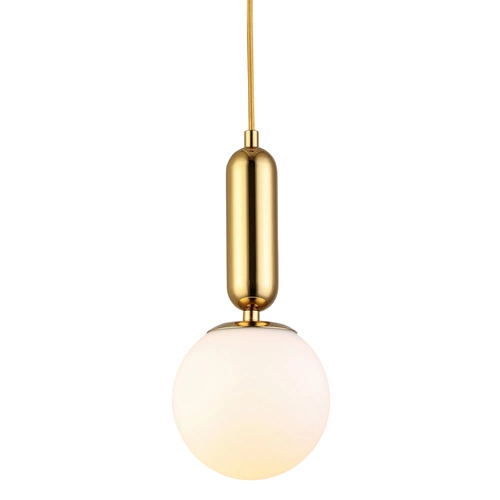 Lampa wisząca kula UNO złota połysk 20 cm do salonu nowoczesna Step into Design