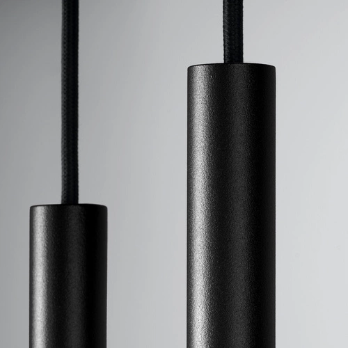 Lampa wisząca Pastelo 2 czarna nowoczesna metalowa regulowana do salonu i jadalni