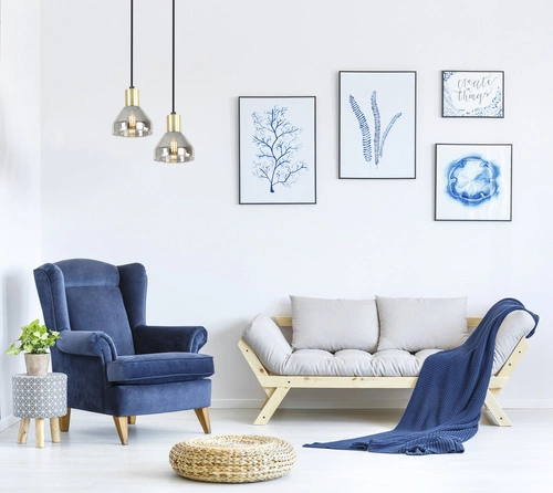 Lampa wisząca Gregory czarna szklana regulowana loftowa do salonu i jadalni 120 cm