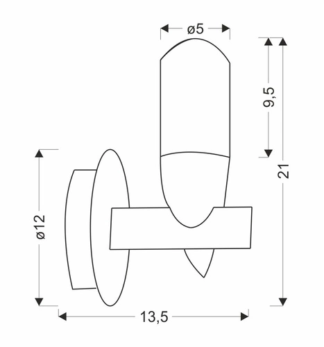 Kinkiet ścienny LED Sakai czarny nowoczesny metalowy do salonu i sypialni Ledea