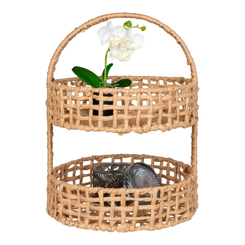 Organizer Anadia kosz dekoracyjny boho z uchwytem z papieru do salonu 39 cm