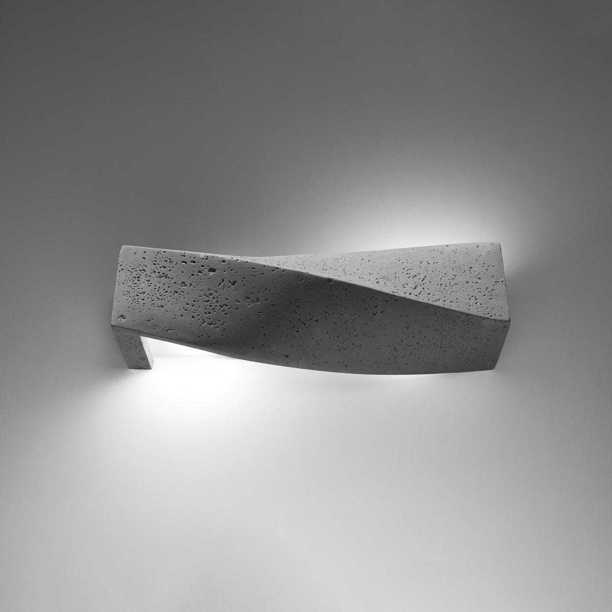 Kinkiet ścienny Sigma cementowy nowoczesny szary Sollux Lighting do salonu i sypialni 42 cm