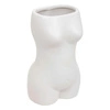 Wazon ceramiczny Soleya Body biały 17 cm nowoczesny dekoracyjny do salonu