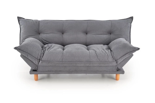 Sofa rozkładana z funkcją spania Judson szara skandynawska do salonu i pokoju młodzieżowego