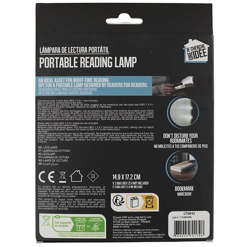 Intesi Zakładka lampka LED do czytania książek do sypialni 17 cm